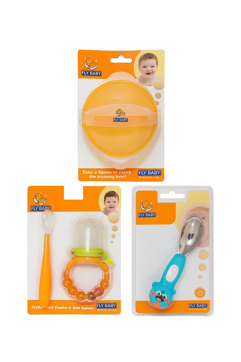 Baby Feeding Set – Plate, Spoon & Teether