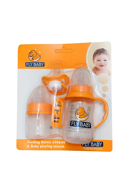 Baby Feeding Set – 2 Bottles & Pacifier